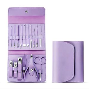 Purple Wallet Manicure Kit