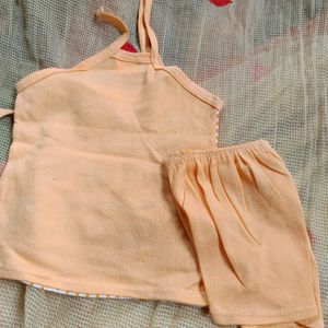 Baby Dress Cotton Yellow