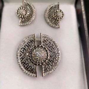 925 Silver Sterling Pendant Earrings