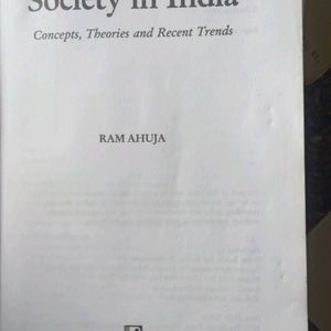 Indian Society By Ram Ahuja