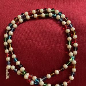 Multi Colour Moti Necklace