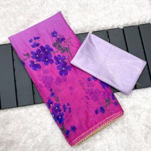 Beautiful Organza Handwork Saree