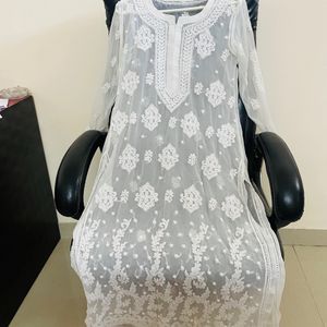 White Chikankari Kurta