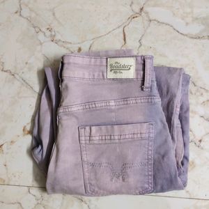 Roadster Lavender Faded Baggy Joggers 26(XS)