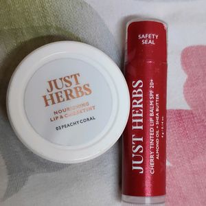 Combo Of Just Herbs Lip Balm And Tint