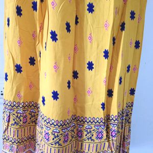 Cotton Printed Women Gown