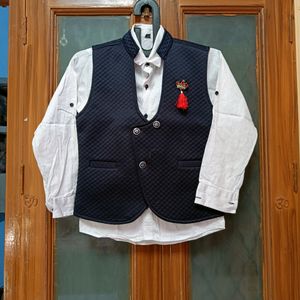 Party Wear Waist Coat And Shirt