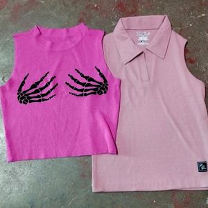 Combo Of 2pink Tops Stylish And Trendy