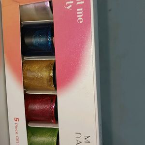 Miss Nails Nail Polish 5 Piece Gift Set