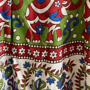 Ethnic Wrap Up Multicolour Skirt