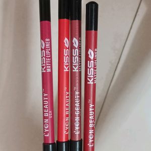 Pack Of 4 Kiss Beauty Lip Liners.