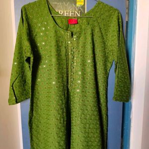 Prettiest Green Kurti That Makes You Shine 🌟