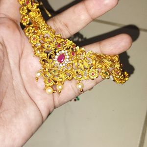 Fancy Design Harram With Necklace