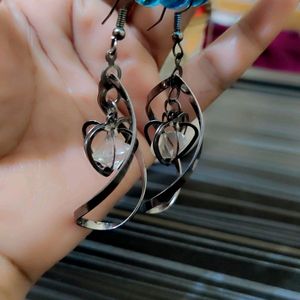 Silver Wavy Earrings