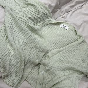 Green Shrug/ cardigan