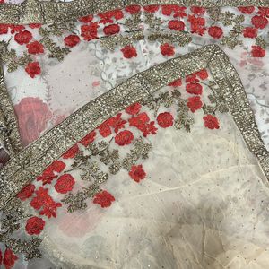 Pakistani Designer Heavy Embroidered Suit Dupatta