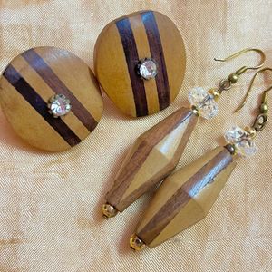 wooden earrings