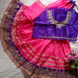 (🚚 Discount)Semi stitched Lahenga Choli For Girls