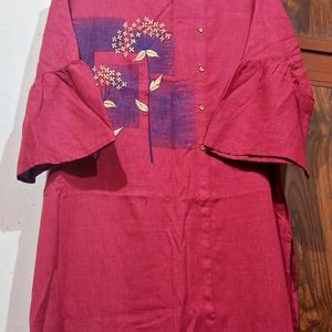 Pretty Rose Colour Kurta Top💗🎀