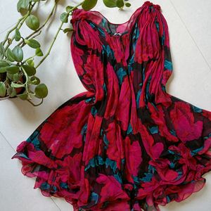 Floral Flared Dress.