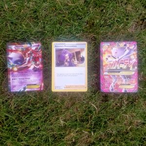 Three Rare Pokemon Cards