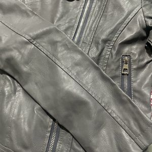 Faux Leather Biker Jacket