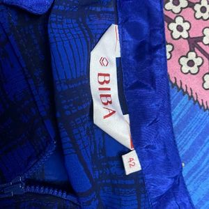 Biba Branded Plus Size Navy Blue Kurti