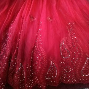 Barbie Ball Gown Stone Work With Cancan