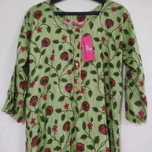 Floral Leafy Printed Kurti