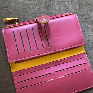 Spacious PU Leather Wallet