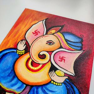 Ganesha Painting On Canvas