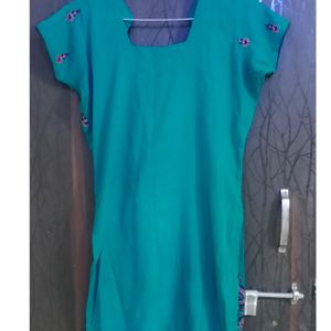 Short Kurti Sea Green