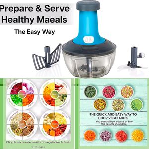 650 ML Large Quick & Powerful Push Food Chopper