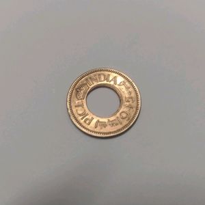 "(Old Round Shape Cut Indian Coin 1945)"