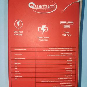 Quantum Triple USB Charger