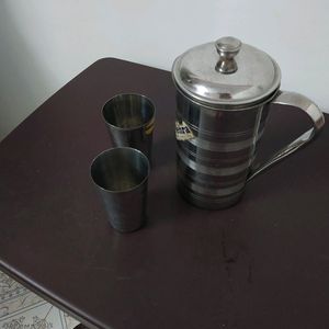 1 Ltr Jug With 2 Glasses