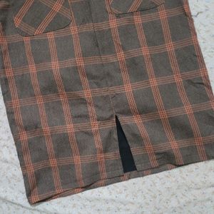 Plaid Korean Dress