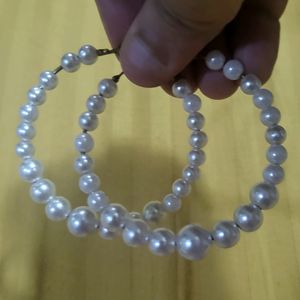 White Pearl Earrings