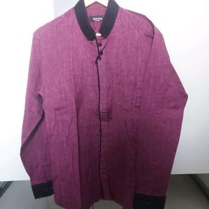 Purple Pink Party Wear Shirt