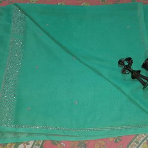 Women's Beautiful Seagreen Saree 💙