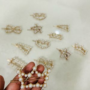 2 Pieces Pearl Clip, @ ₹40/- Per Piece