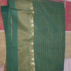 Green Colour New Saree