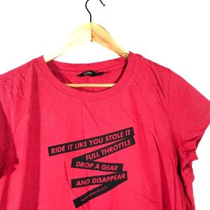 Casual Roadster Red T-shirt Womens