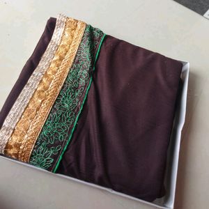 New Coffee Colour Saree 👇