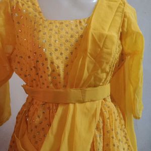 Yellow 💛 Haldi Ceremony Dress