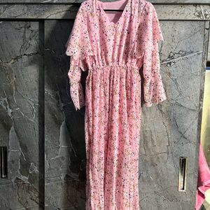 Brand New Baby Pink Long Gown