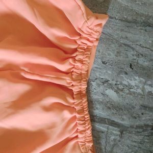 Anarkali Suit With Alia Cut Neck| Peach Coral