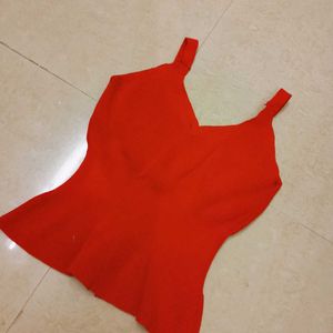 Red Pretty Crop Top