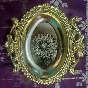 Golden and Silver antique fancy tray