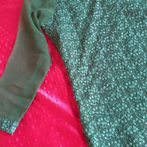 Green Kurta For Women's And Girl's